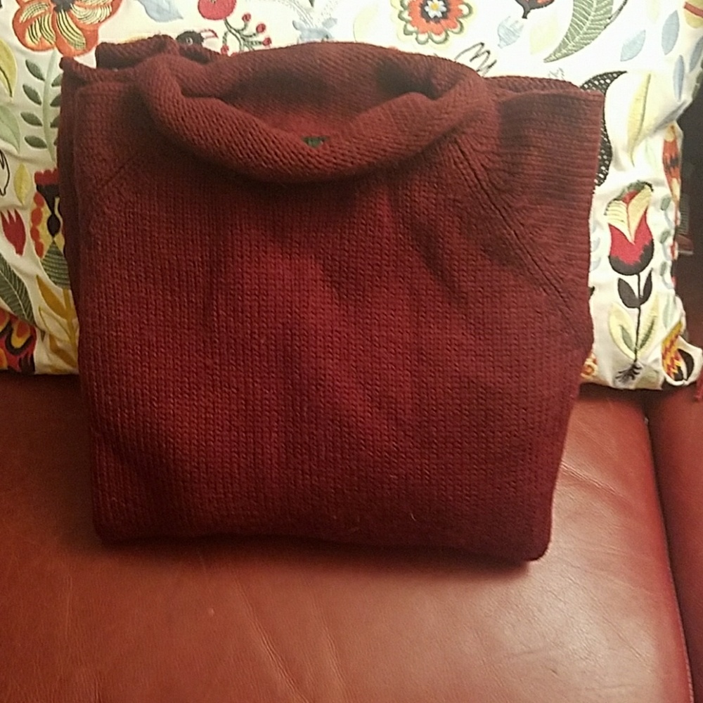 J. Crew Maroon Wool Sweater